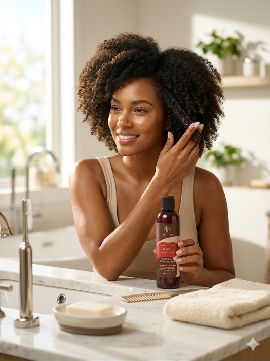 As I Am Classic Leave-In Conditioner – Moisturizing Leave-In Treatment for Natural, Curly & Coily Hair with Coconut & Amla Extract
