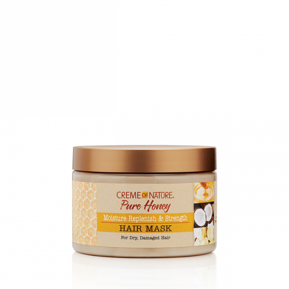 creame of nature Pure Honey Moisture Replenish & Strength Hair Mask Luemas Hair and Beauty Store