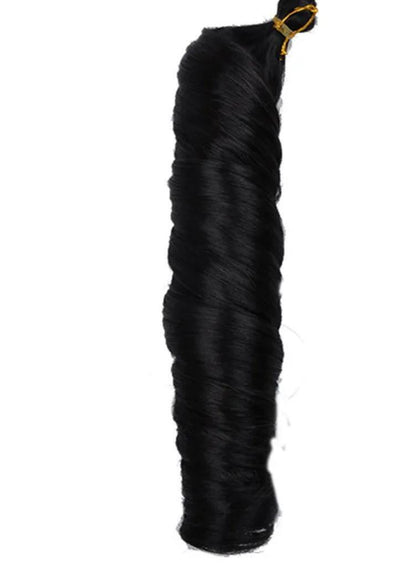 French Curly Synthetic Crochet Braiding Hair 22 Inch Silky Spiral Curls Braids Deep Wave Bulk Hair Extensions Luemas Hair and Beauty Store