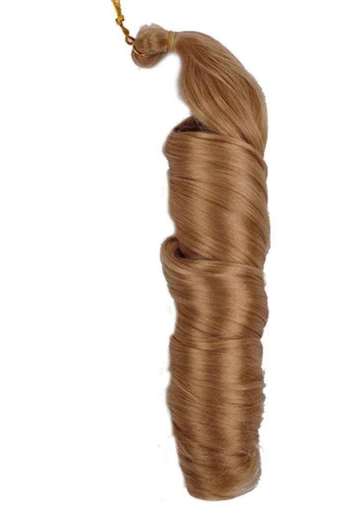 French Curly Synthetic Crochet Braiding Hair 22 Inch Silky Spiral Curls Braids Deep Wave Bulk Hair Extensions