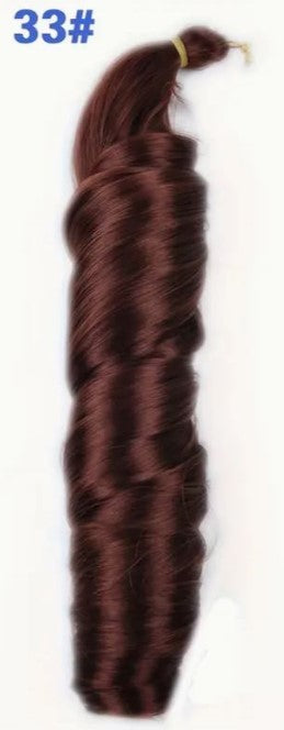 French Curly Synthetic Crochet Braiding Hair 22 Inch - ( BUNDLES )