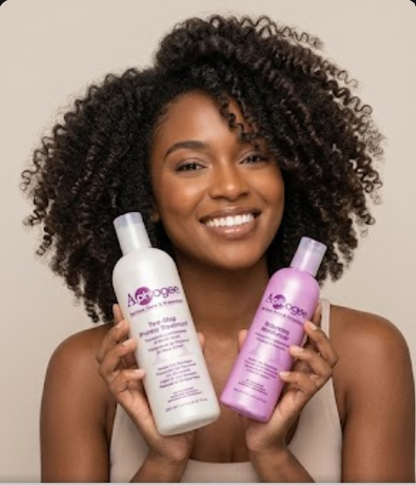 Aphogee Two-Step Protein Treatment & Balancing Moisturizer Set – Hair Strengthening & Repair System for Damaged, Weak & Over-Processed Hair