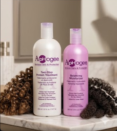 Aphogee Two-Step Protein Treatment & Balancing Moisturizer Set – Hair Strengthening & Repair System for Damaged, Weak & Over-Processed Hair