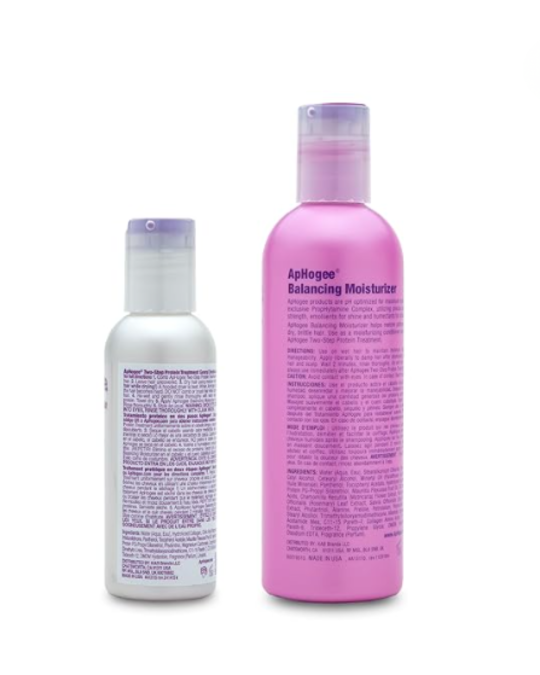 Aphogee Two-Step Protein Treatment & Balancing Moisturizer Set – Hair Strengthening & Repair System for Damaged, Weak & Over-Processed Hair