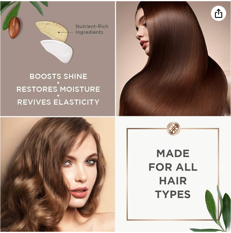 Argan Magic Ultra Shampoo and Conditioner Set for Dry, Damaged Hair - Revitalizes and Hydrates Brittle Hair -  Detangles, Smooths, and Softens