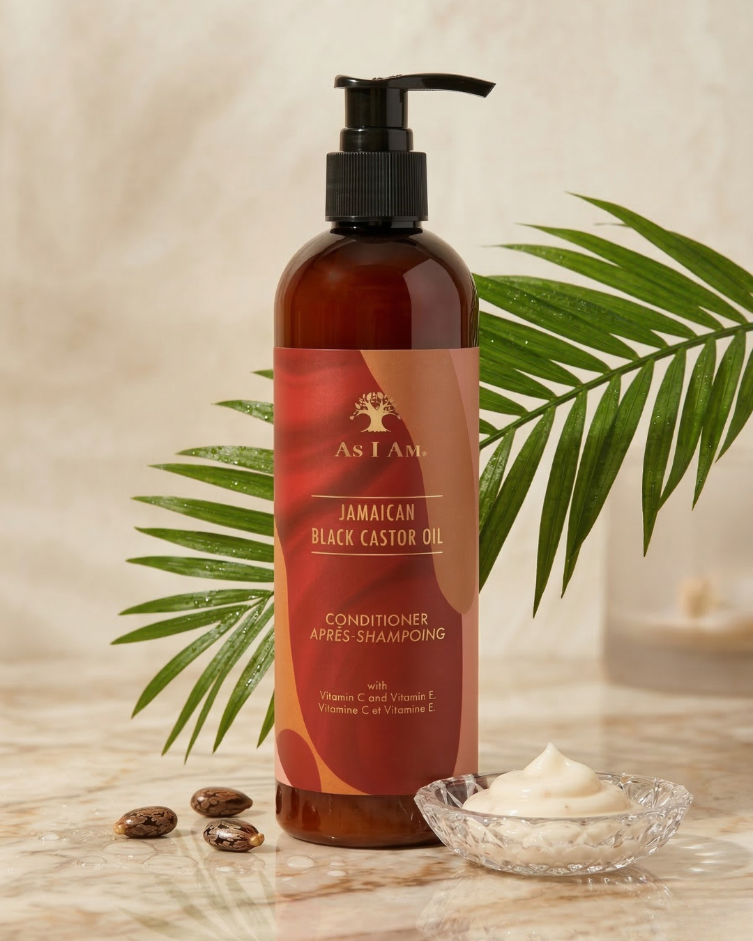 As I Am Jamaican Black Castor Oil Conditioner – Strengthening & Moisturizing Conditioner with Vitamin C & Vitamin E for Natural, Curly & Coily Hair