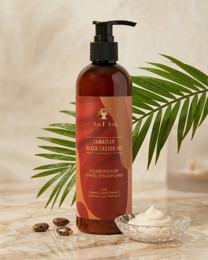 As I Am Jamaican Black Castor Oil Conditioner – Strengthening & Moisturizing Conditioner with Vitamin C & Vitamin E for Natural, Curly & Coily Hair