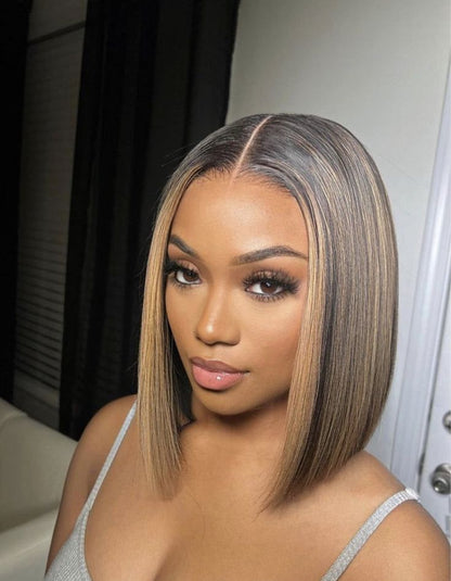 Bob Sew-in Leave Out Hair Style