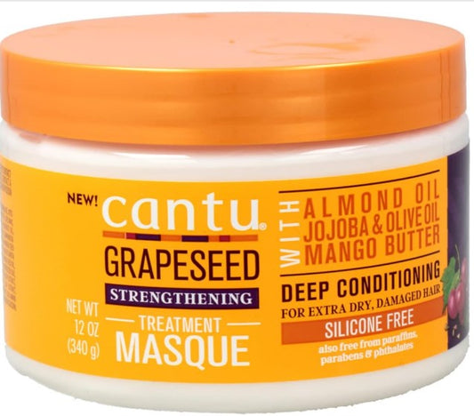 Cantu Grapeseed Deep Treatment Hair Masque for Strength & Repair – 340g