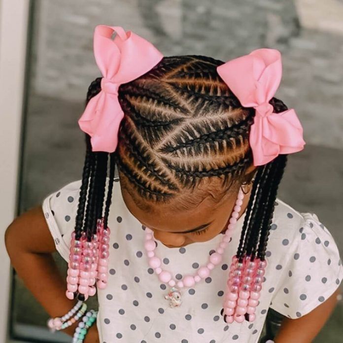 Cornrow for Kids with Extension (Beads Included)