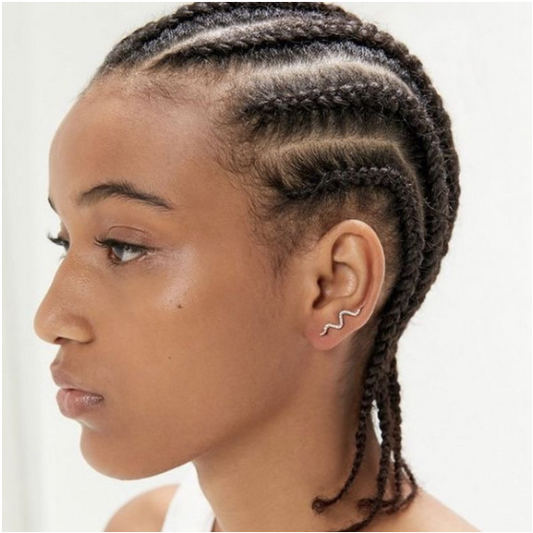 Cornrow on Natural Hair for Women