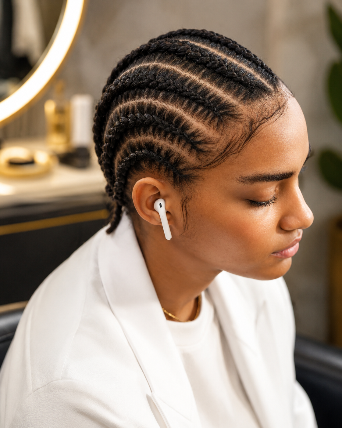 Cornrow on Natural Hair for Women