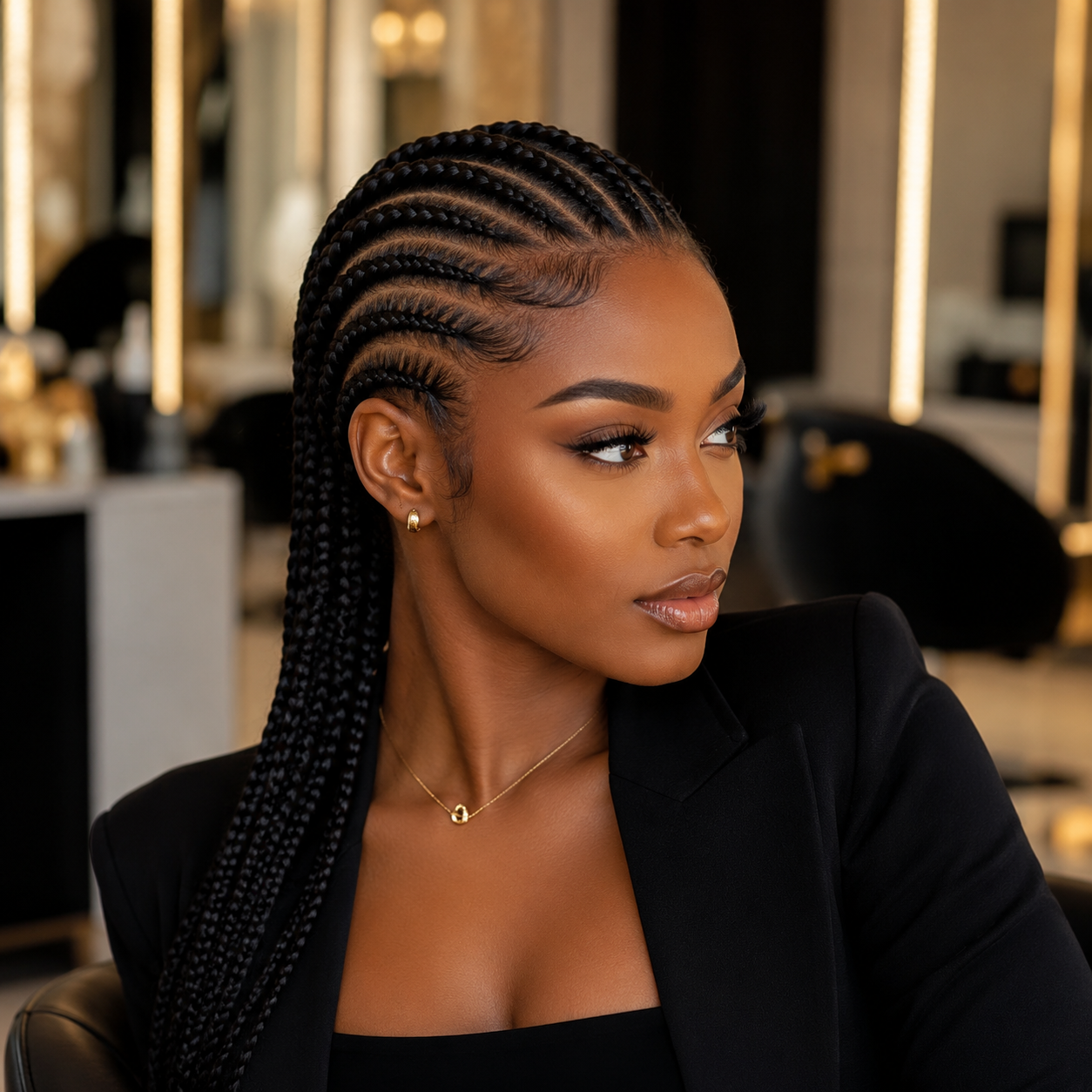 Neat Cornrows & Styling With Confidence