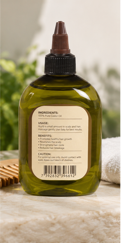 Difeel Castor Premium Hair Oil – Nourishing Scalp & Strengthening Hair Treatment for Dry, Weak & Natural Hair 210ml