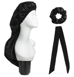Elastic Wide Edge Satin Bonnet Long Hat Luemas Hair and Beauty Store