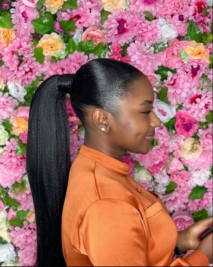 Gel Ponytail Hair Style