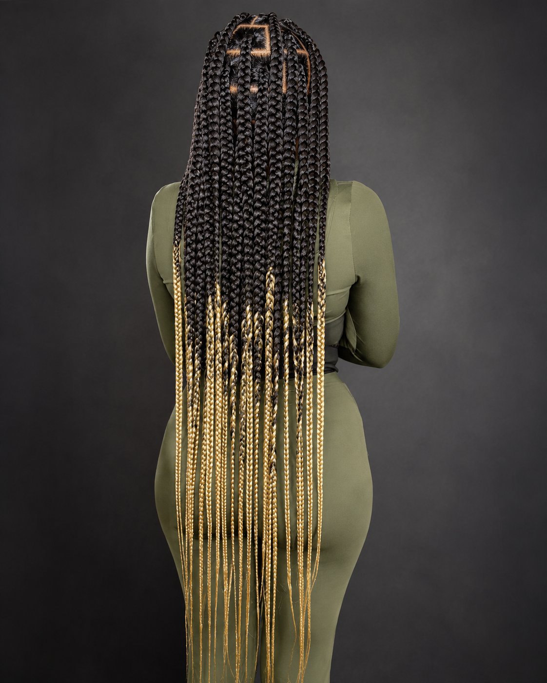 Jumbo Size Knotless Braids ( Hair Included )