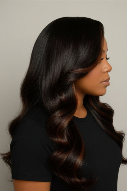 Leave-Out Hair Style