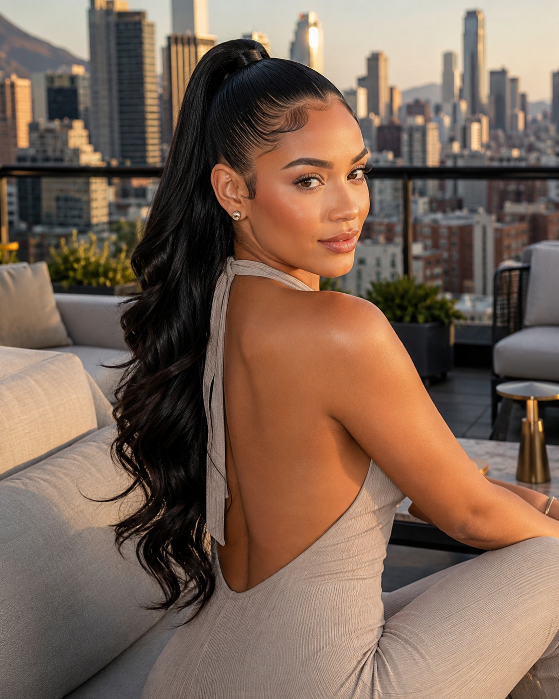Ponytail hair services at Luemas Hair & Beauty