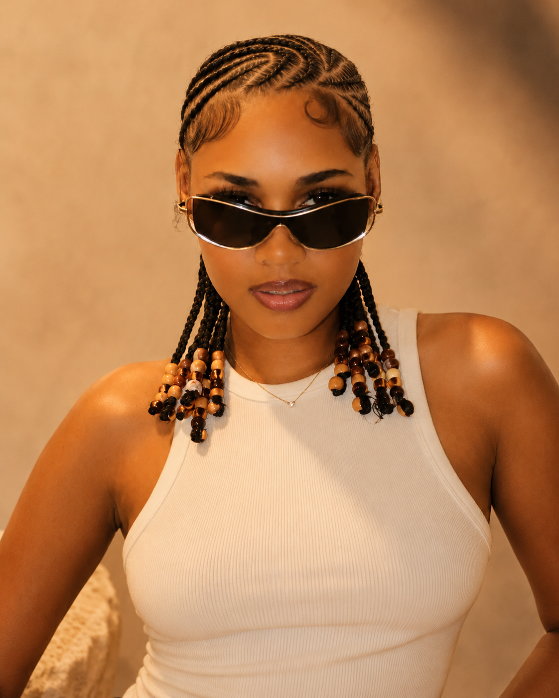 Stitch Braids without Beads ( Hair Included )