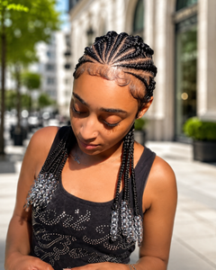 Stitch Braids without Beads ( Hair Included )