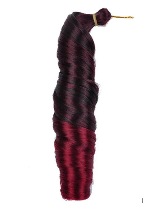 French Curly Synthetic Crochet Braiding Hair 22 Inch - ( BUNDLES )